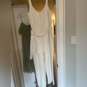 Aritzia Little Moon Petunia Jumpsuit white